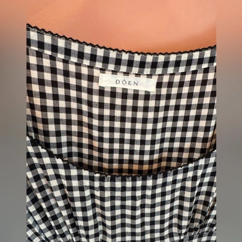 Doen Black and White Gingham Dress - Picture 3 of 9